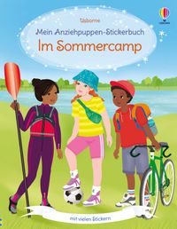 Mein Anziehpuppen-Stickerbuch: Im Sommercamp