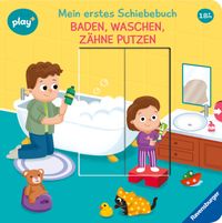 Play+ Mein erstes Schiebebuch Baden, waschen, Zähne putzen - ab 18 Monate