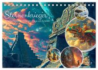 Sternenkrieger - Science Fiction Visionen der Maya und Azteken (Tischkalender 2027 DIN A5 quer), CALVENDO Monatskalender
