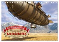 Steampunk Luftschiffe (Wandkalender 2027 DIN A4 quer), CALVENDO Monatskalender