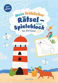 Mein fröhlicher Rätsel- und Spieleblock für die Küste