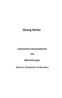 Literarische Interpretationen und Betrachtungen