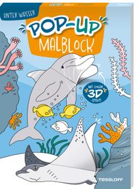 Pop-up Malblock. Unter Wasser
