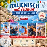 Italienisch mit Humor: 50 Geschichten am Meer A2 (+ 5 Audio-CDs)