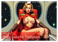 Retro Space Girls - Spicy Galactic Fantasies (Wandkalender 2027 DIN A4 quer), CALVENDO Monatskalender