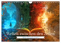 Welten zwischen den Zeilen - Bücher, die Träume wecken (Wandkalender 2027 DIN A4 quer), CALVENDO Monatskalender