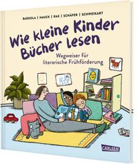 Wie kleine Kinder Bücher lesen