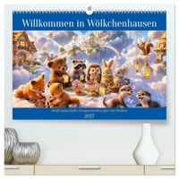 Willkommen in Wölkchenhausen (hochwertiger Premium Wandkalender 2027 DIN A2 quer), Kunstdruck in Hochglanz