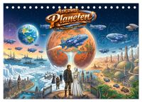 Auf zwei Planeten – Als Mars und Erde sich trafen (Tischkalender 2027 DIN A5 quer), CALVENDO Monatskalender