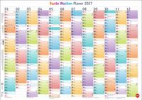 Bunte Wochen Posterplaner 2027