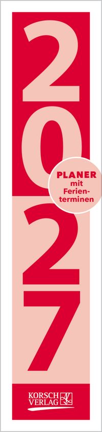 Streifenplaner Compact Rot 2027