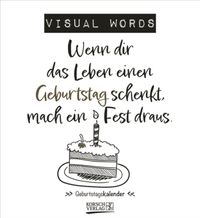 Geburtstagskalender Visual Words