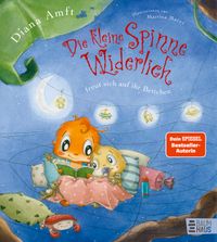 Die kleine Spinne Widerlich freut sich auf ihr Bettchen