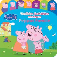 Peppa Pig - Verrückte Such-Bilder mit Klappen - Peppas Familie - Pappbilderbuch mit 20 Klappen - Wimmelbuch für Kinder ab 18 Monaten - Peppa Wutz